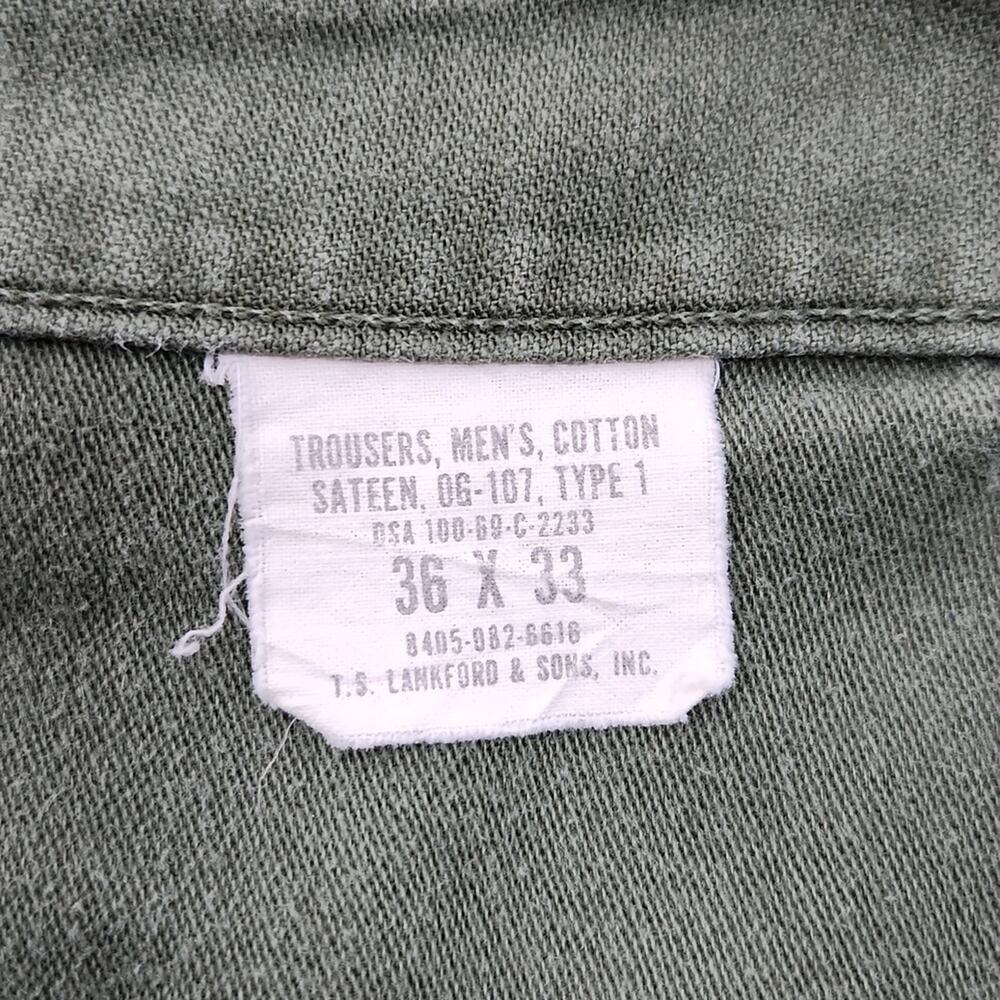 Vintage Military Cotton Trousers Tag Size 36 - Picture 11 of 12